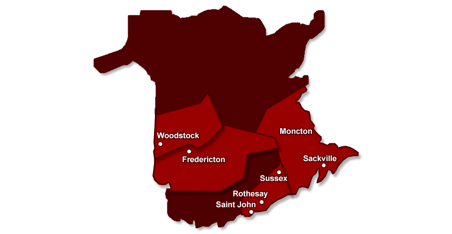 New Brunswick Map