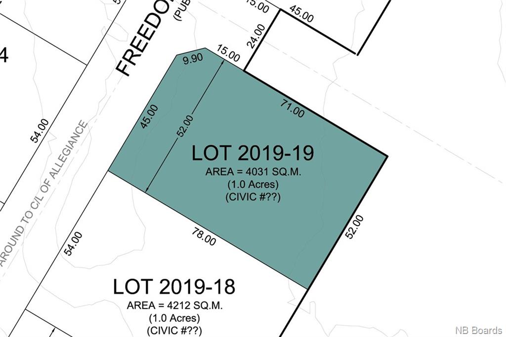 Lot 2019-19 Freedom Street, Killarney Road, New Brunswick (ID NB043094)