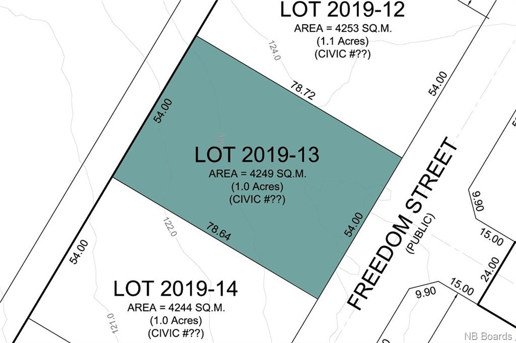Lot 2019-13 Freedom Street, Killarney Road, New Brunswick (ID NB043065)