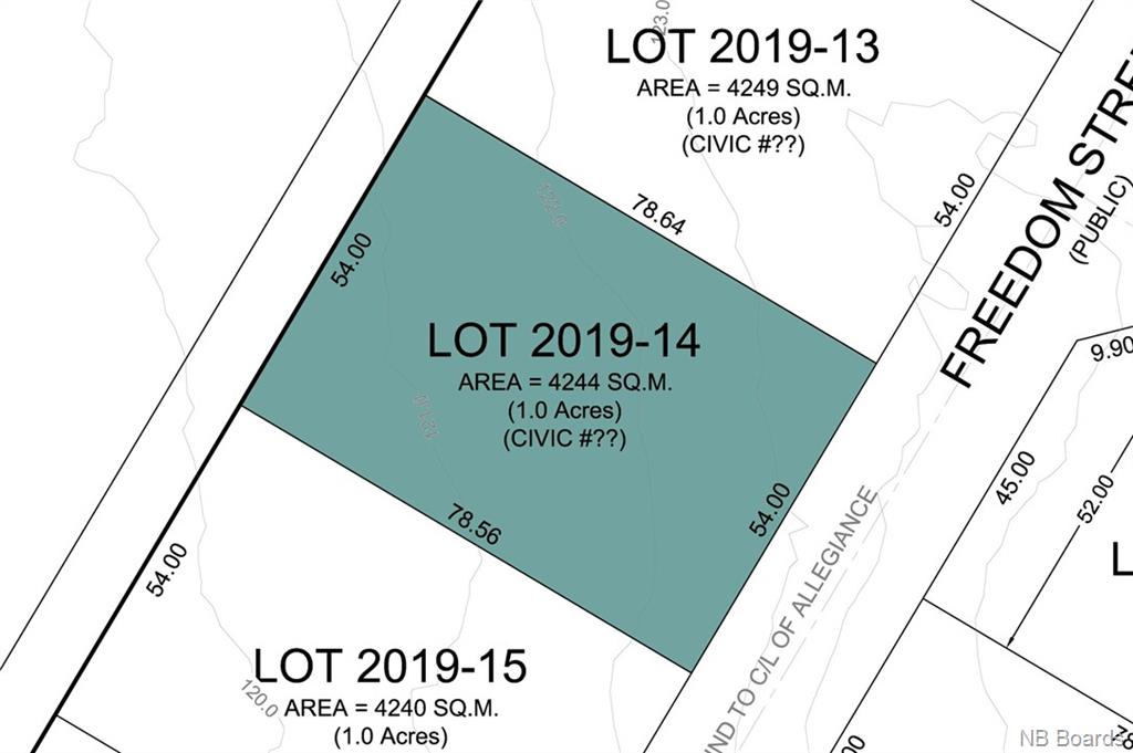 Lot 2019-14 Freedom Street, Killarney Road, New Brunswick (ID NB043088)