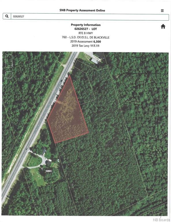 Lot Route 8, Upper Blackville, New Brunswick (ID NB040464)