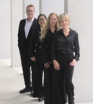Cynthia, Pierre, Danielle Charron and Koko Kenny portrait