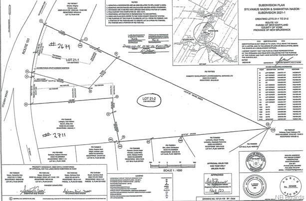 Lot 2021-2 Route 101, Beaverdam, New Brunswick, Canada
