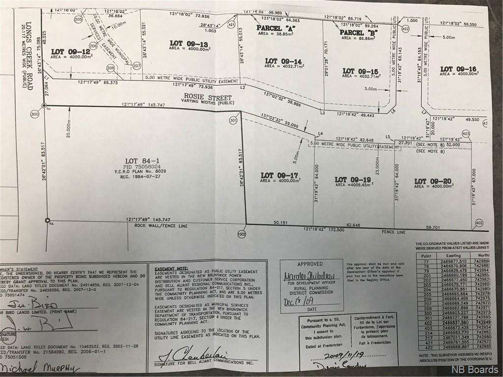 Lot 09-15 Rosie Street, Long Creek, New Brunswick, Canada