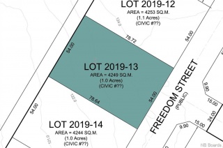 Lot 2019-13 Freedom Street, Killarney Road New Brunswick, Canada