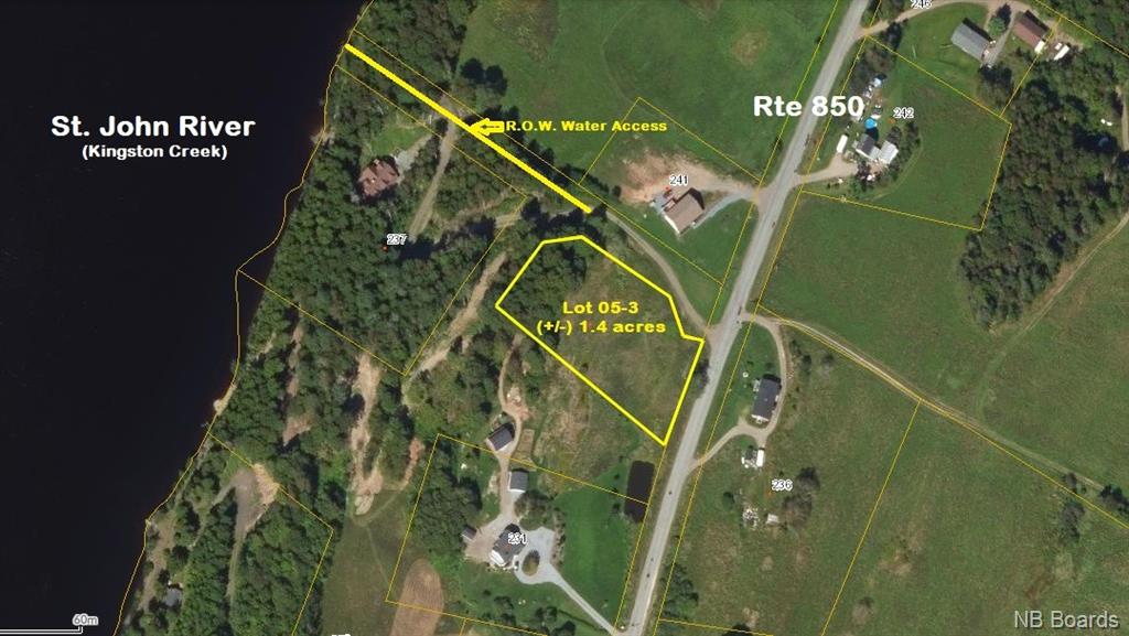 Lot 05-3 Route 850, Kingston, New Brunswick, Canada
