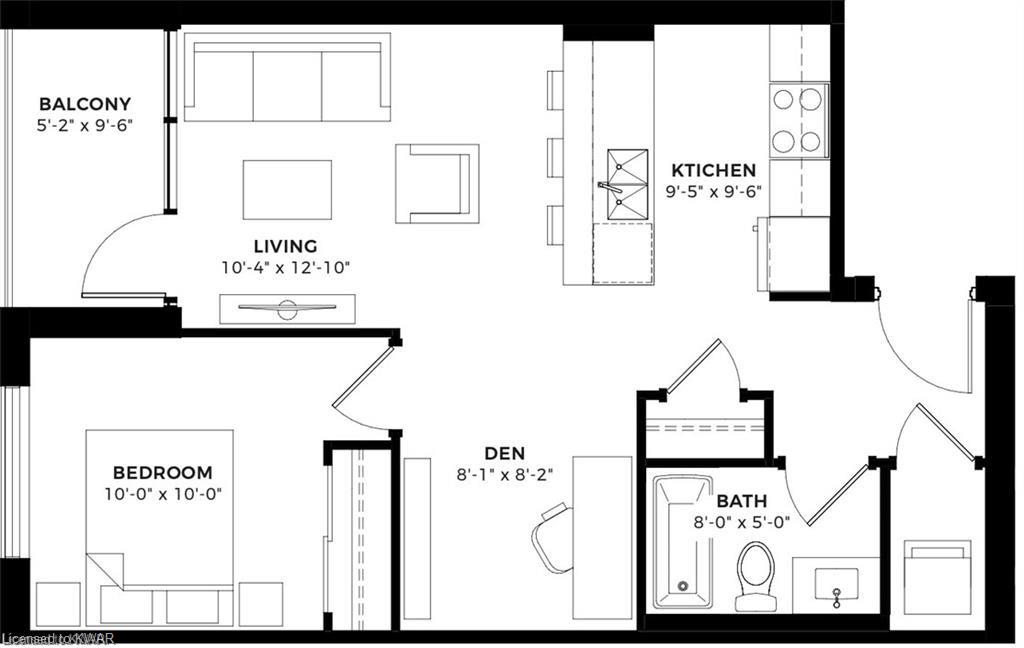 114-120 VICTORIA Street Unit# 707, Kitchener, Ontario, Canada