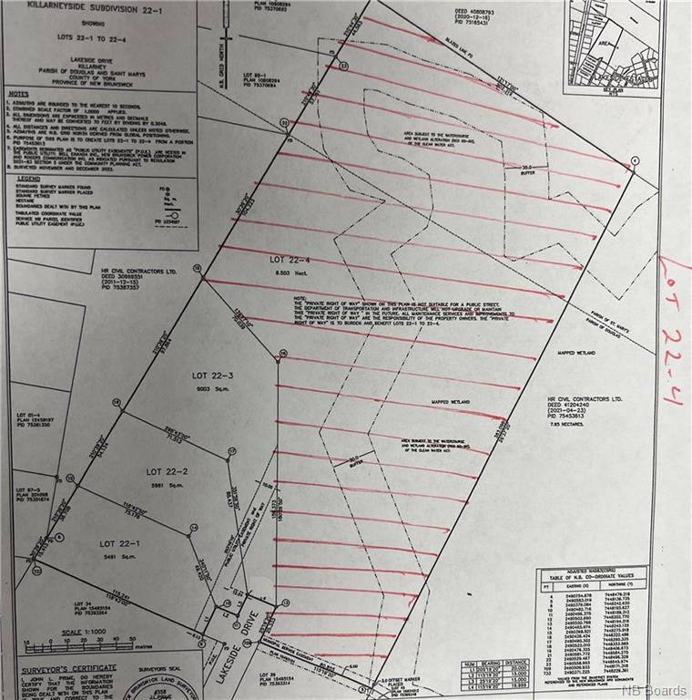 Lot 22-4 Lakeside Drive, Killarney Road New Brunswick, Canada