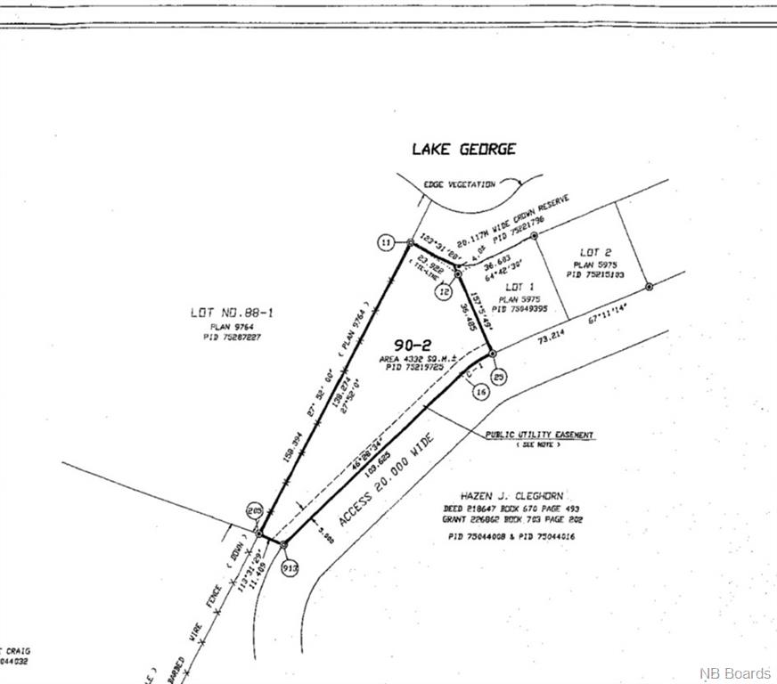 Lot 90-2 Hazen Lane, Harvey, New Brunswick, Canada